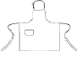 outline of Bib apron