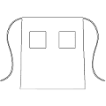 outline of TwoPocket apron