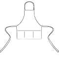outline of BibP apron