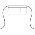 outline of Waist apron